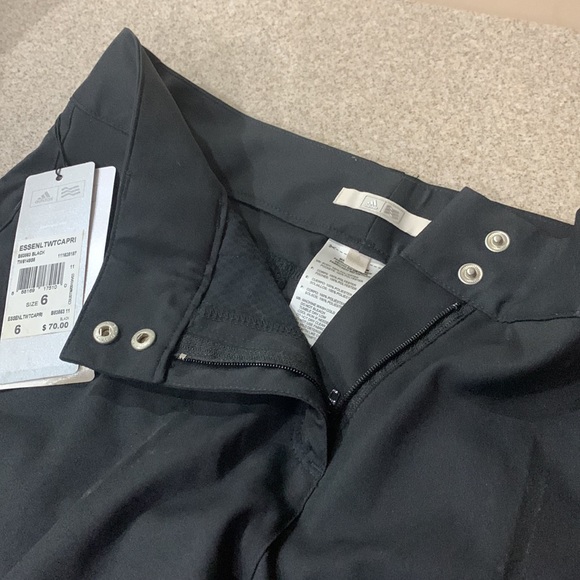 Adidas Essential Lightweight Capris brand new black size 6 - Picture 4 of 8